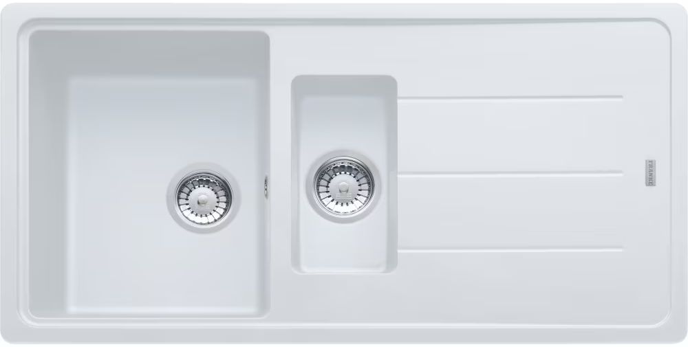 Franke Basis granitspüle 97x50 cm weiß 114.0676.276