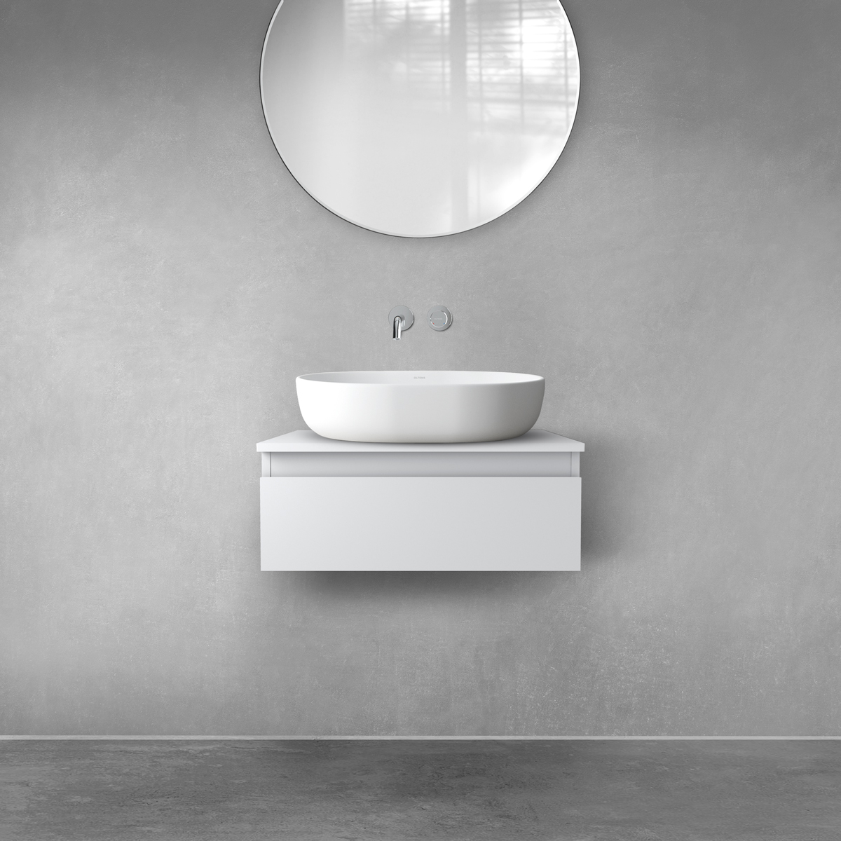 Set Kabinett Oltens Vernal 60009700, Naphtha-Arbeitsplatte Oltens Vernal 63004700