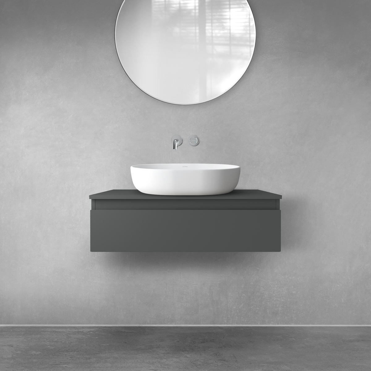 Set Kabinett Oltens Vernal 60010400, Naphtha-Arbeitsplatte Oltens Vernal 63005400