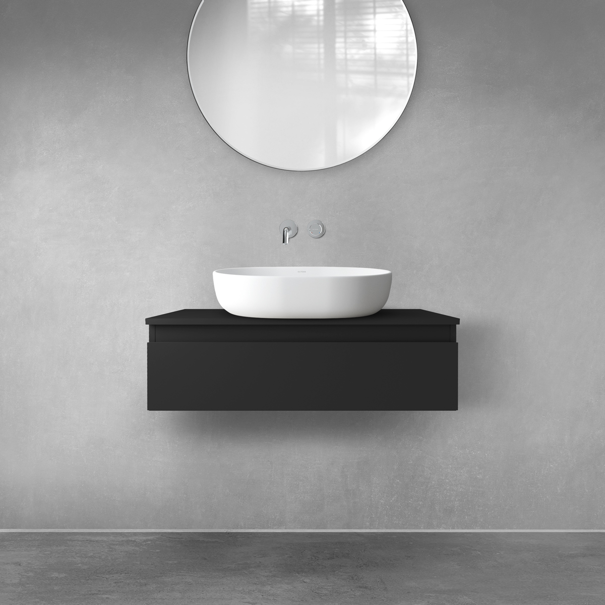 Set Kabinett Oltens Vernal 60010300, Naphtha-Arbeitsplatte Oltens Vernal 63005300