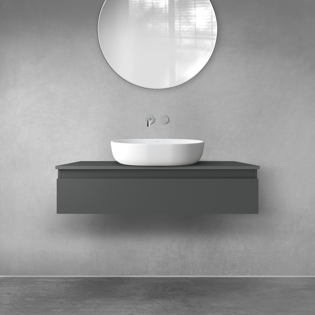 Set Kabinett Oltens Vernal 60011400, Naphtha-Arbeitsplatte Oltens Vernal 63006400