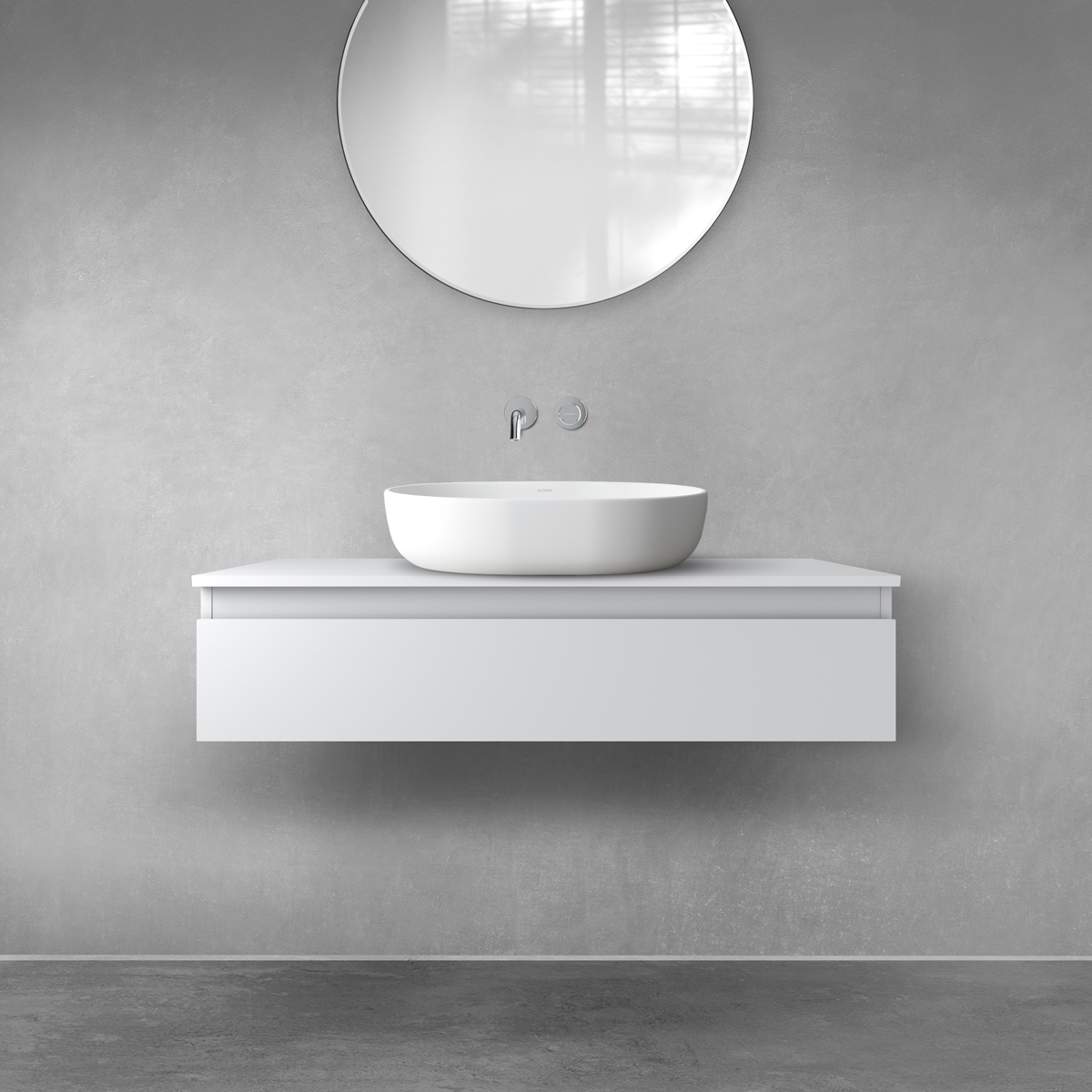 Set Kabinett Oltens Vernal 60011700, Naphtha-Arbeitsplatte Oltens Vernal 63006700