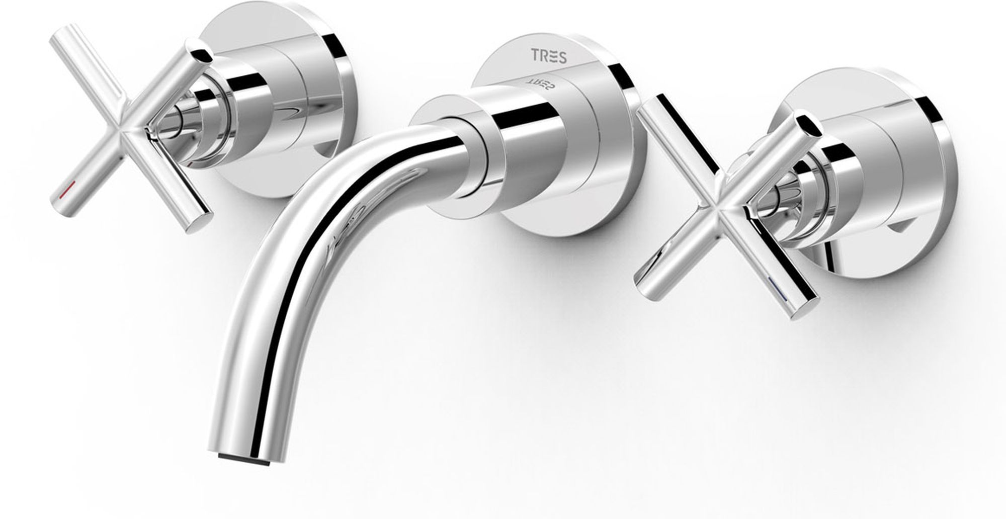 Tres Mont Blanc Waschtischarmatur Unterputz chrom 28330001