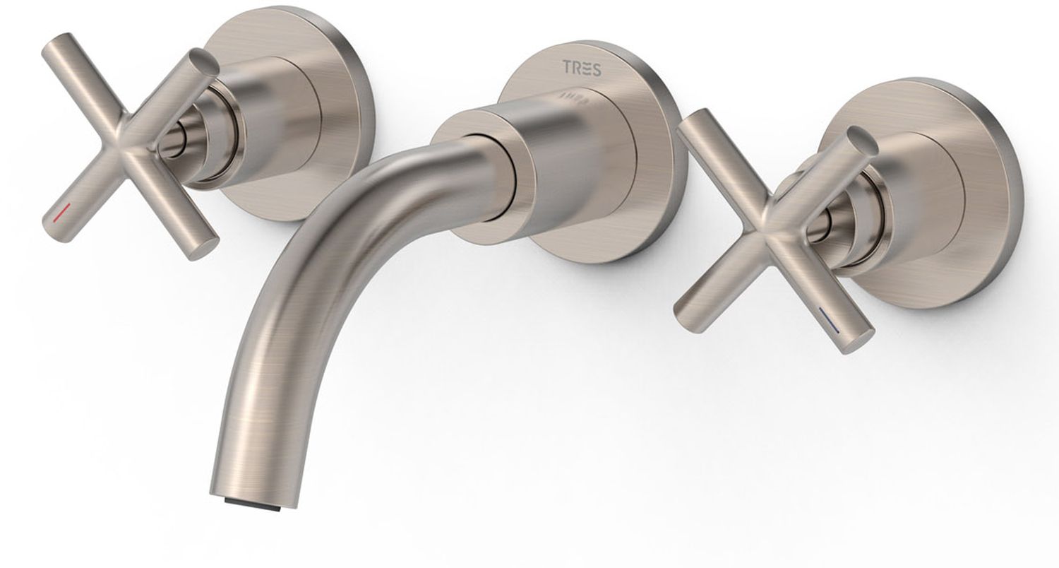 Tres Mont Blanc Waschtischarmatur Unterputz stahl 28330001AC