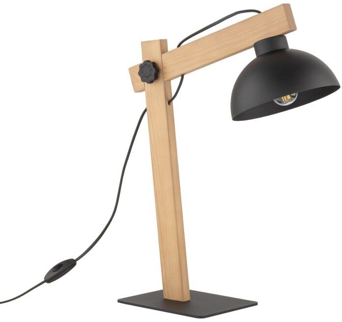 TK Lighting Oslo Tischlampe 1x15 W schwarz-braun 5346