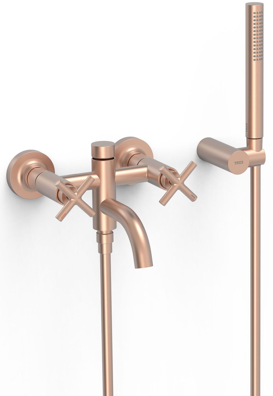 Tres Mont Blanc Badewannen- und Duscharmatur Wandmontage || 28317601OPM