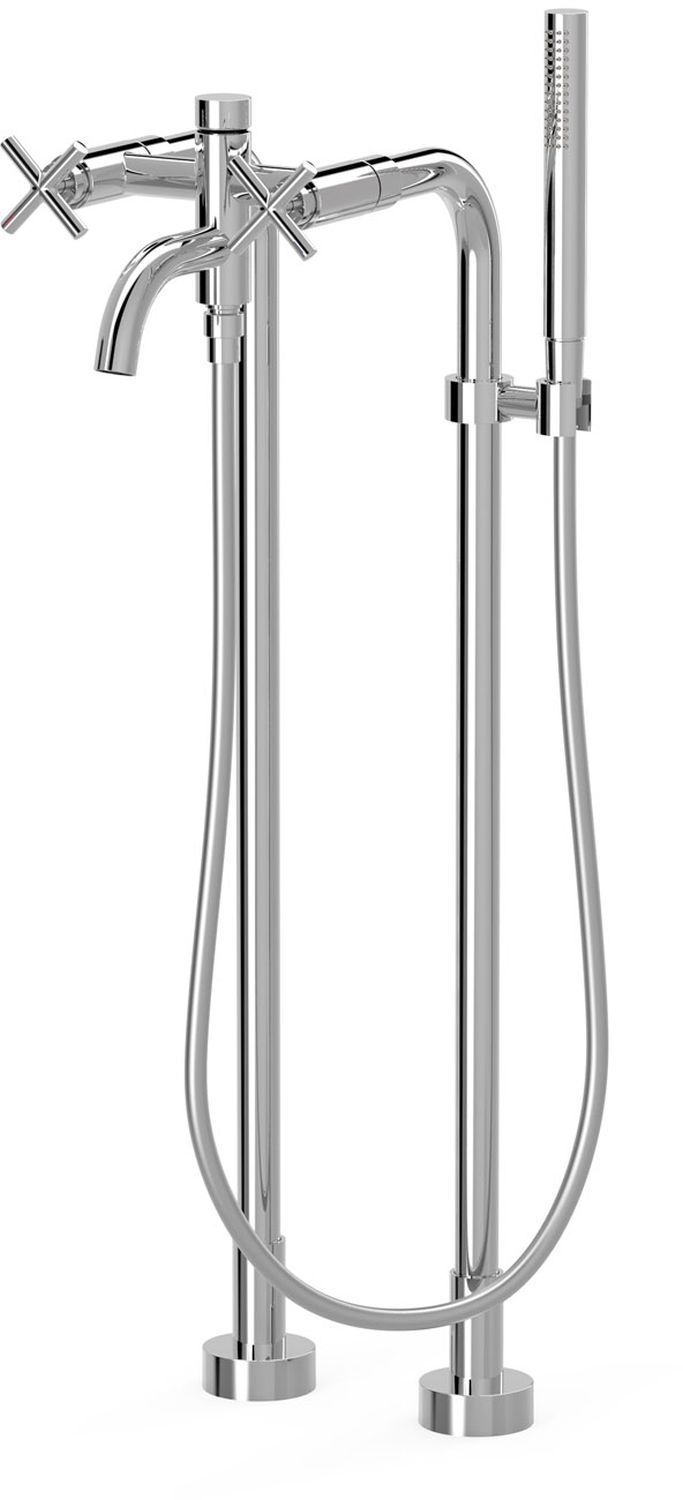 Tres Mont Blanc Badewannen- und Duscharmatur freistehend chrom 28319401