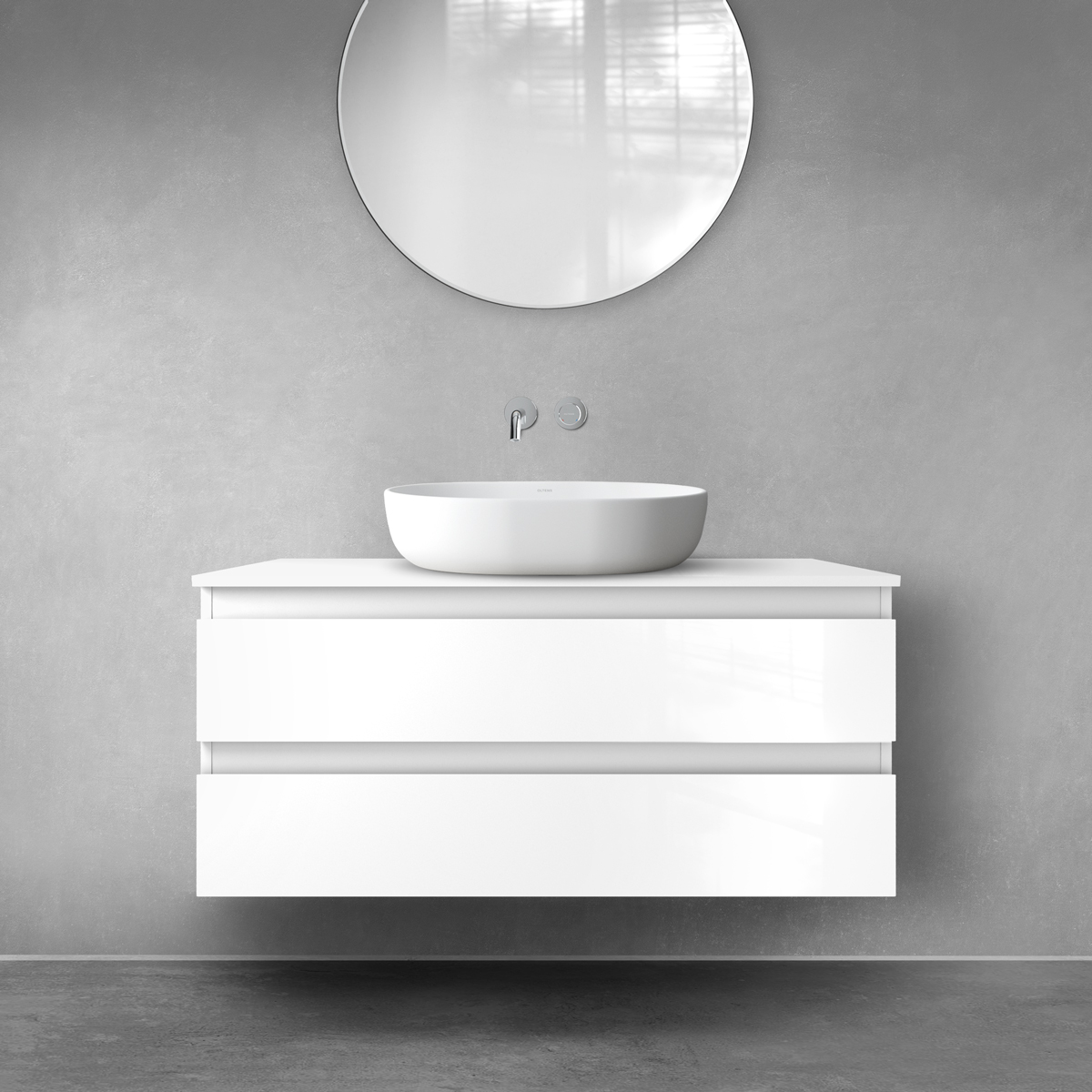 Set Kabinett Oltens Vernal 60004000, Naphtha-Arbeitsplatte Oltens Vernal 63006000