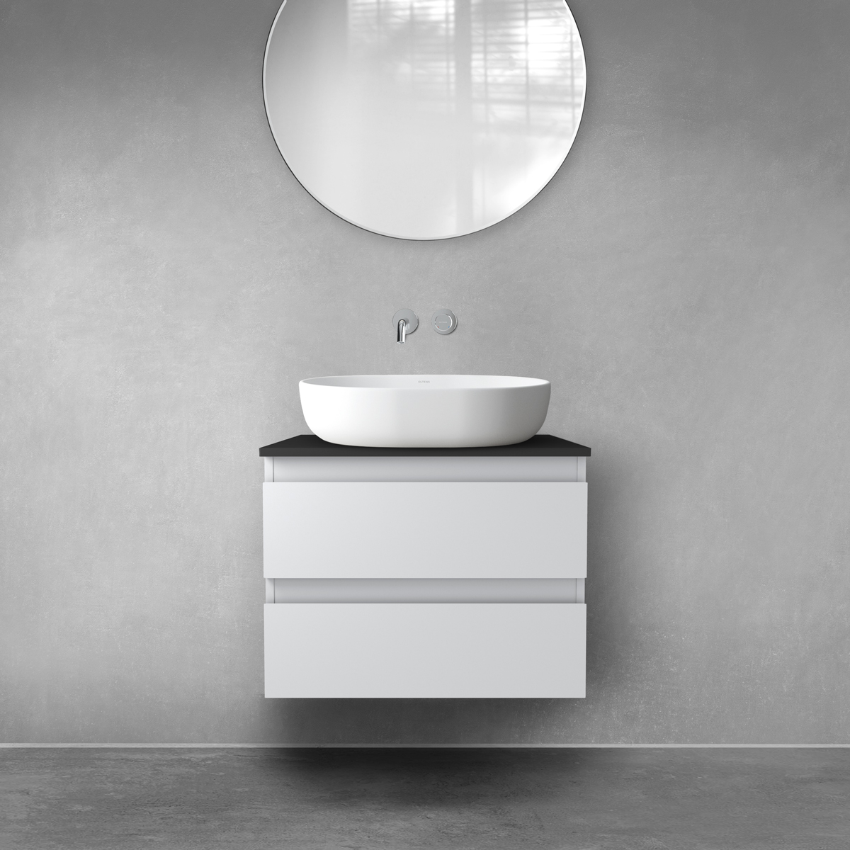 Set Kabinett Oltens Vernal 60000700, Naphtha-Arbeitsplatte Oltens Vernal 63004300