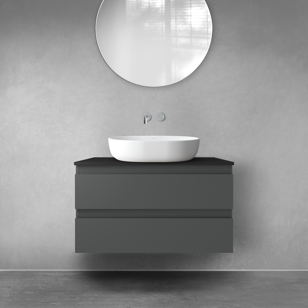 Set Kabinett Oltens Vernal 60001400, Naphtha-Arbeitsplatte Oltens Vernal 63005300