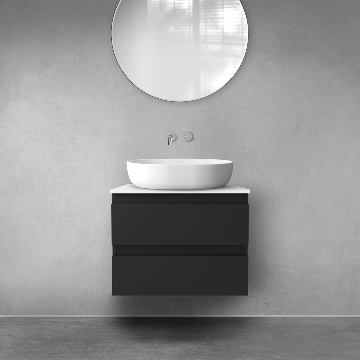 Set Kabinett Oltens Vernal 60000300, Naphtha-Arbeitsplatte Oltens Vernal 63004000