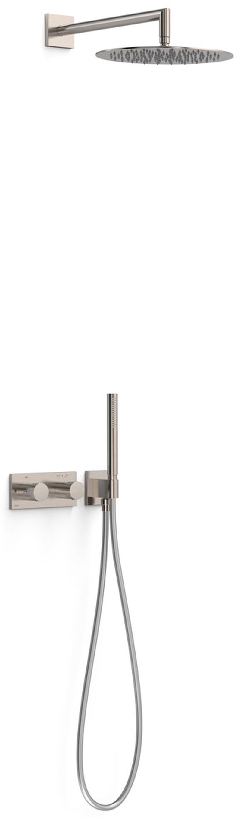 Tres B-System Duschset Unterputz mit Thermostat mit Regenbrause || 30735204AC
