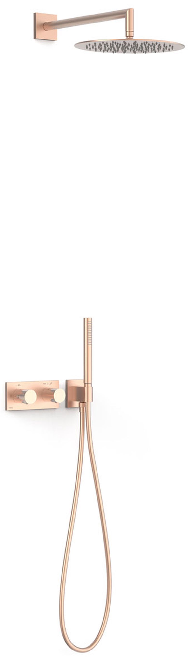 Tres B-System Duschset Unterputz mit Thermostat mit Regenbrause || 30735204OPM