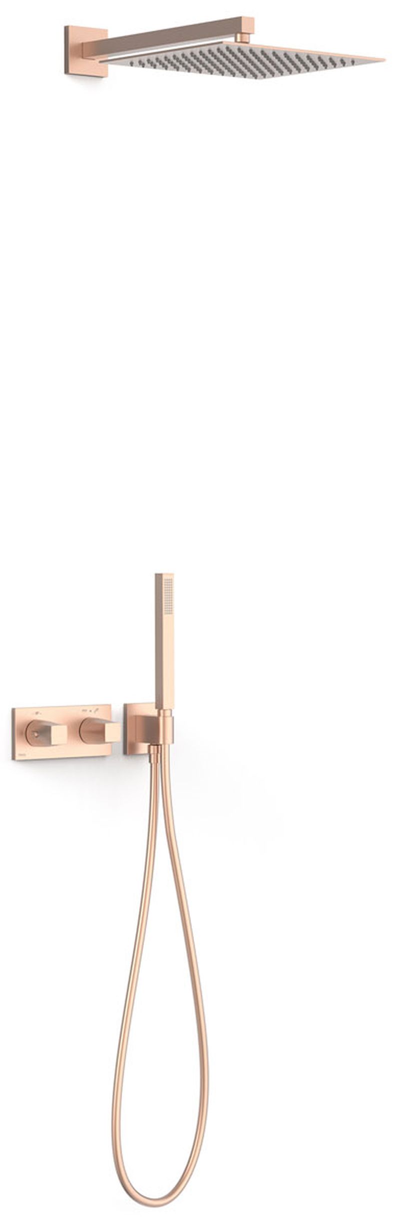 Tres B-System Duschset Unterputz mit Thermostat mit Regenbrause || 30725204OPM