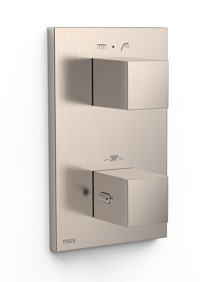 Tres Therm-Box Badewannen- und Duscharmatur Unterputz mit Thermostat || 00625001AC
