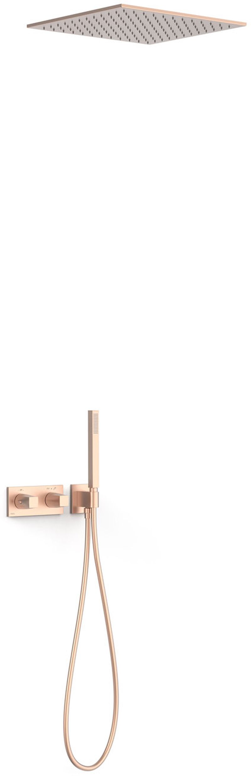 Tres B-System Duschset Unterputz mit Thermostat mit Regenbrause || 30725206OPM