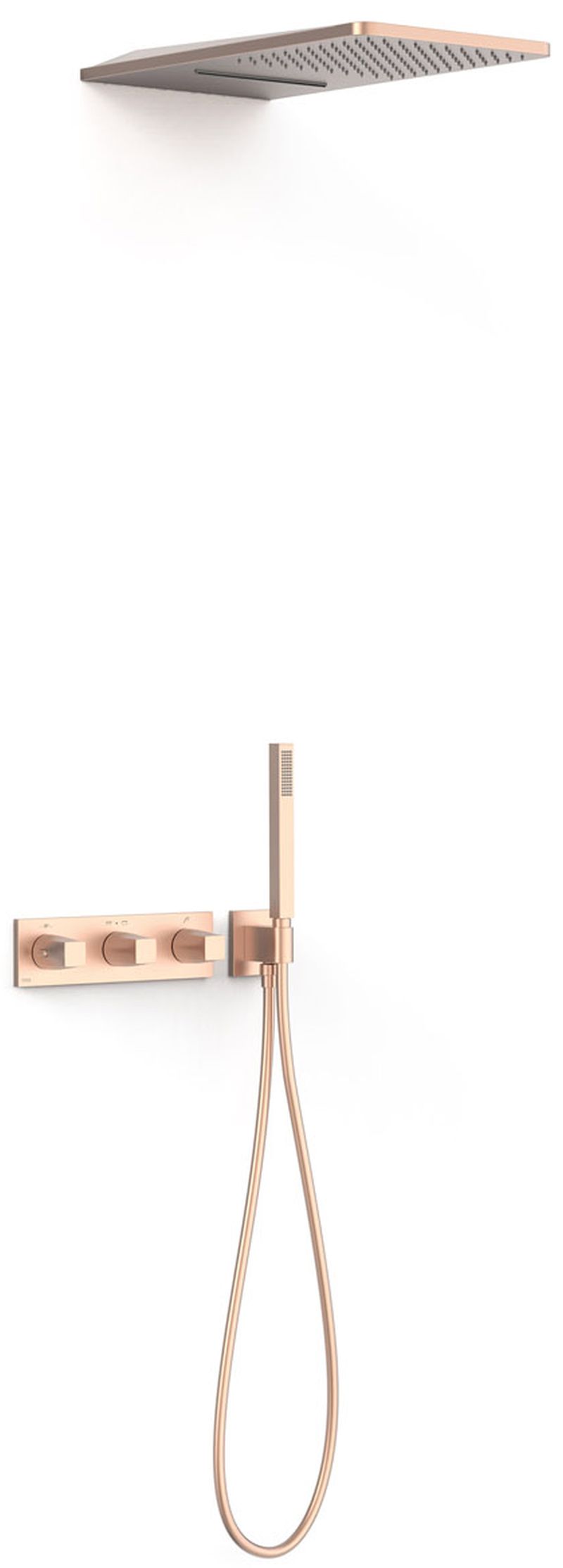 Tres B-System Duschset Unterputz mit Thermostat mit Regenbrause || 30725305OPM