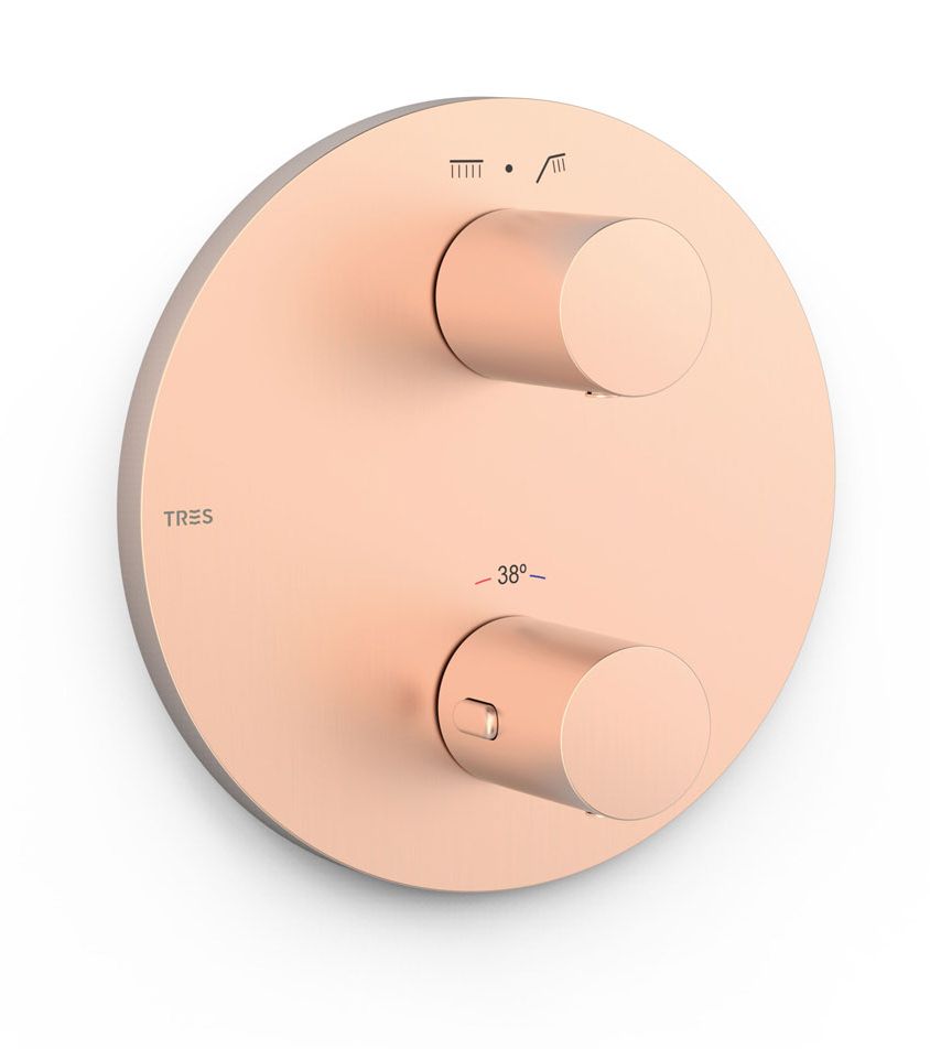 Tres Therm-Box Badewannen- und Duscharmatur Unterputz mit Thermostat || 26225001OPM