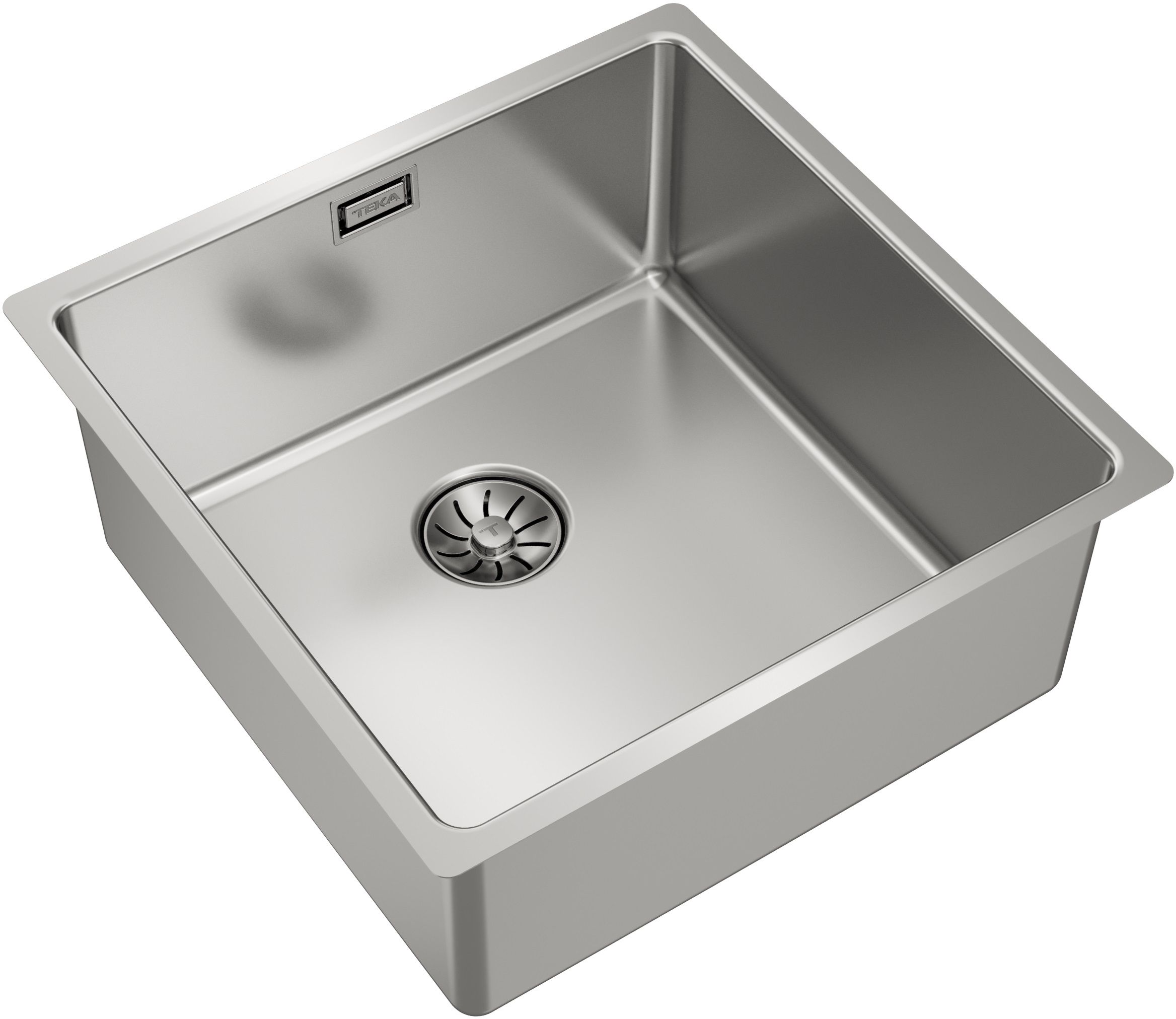 Teka Be Linea stahlspüle mit siphon 44x44 cm stahl 115000064