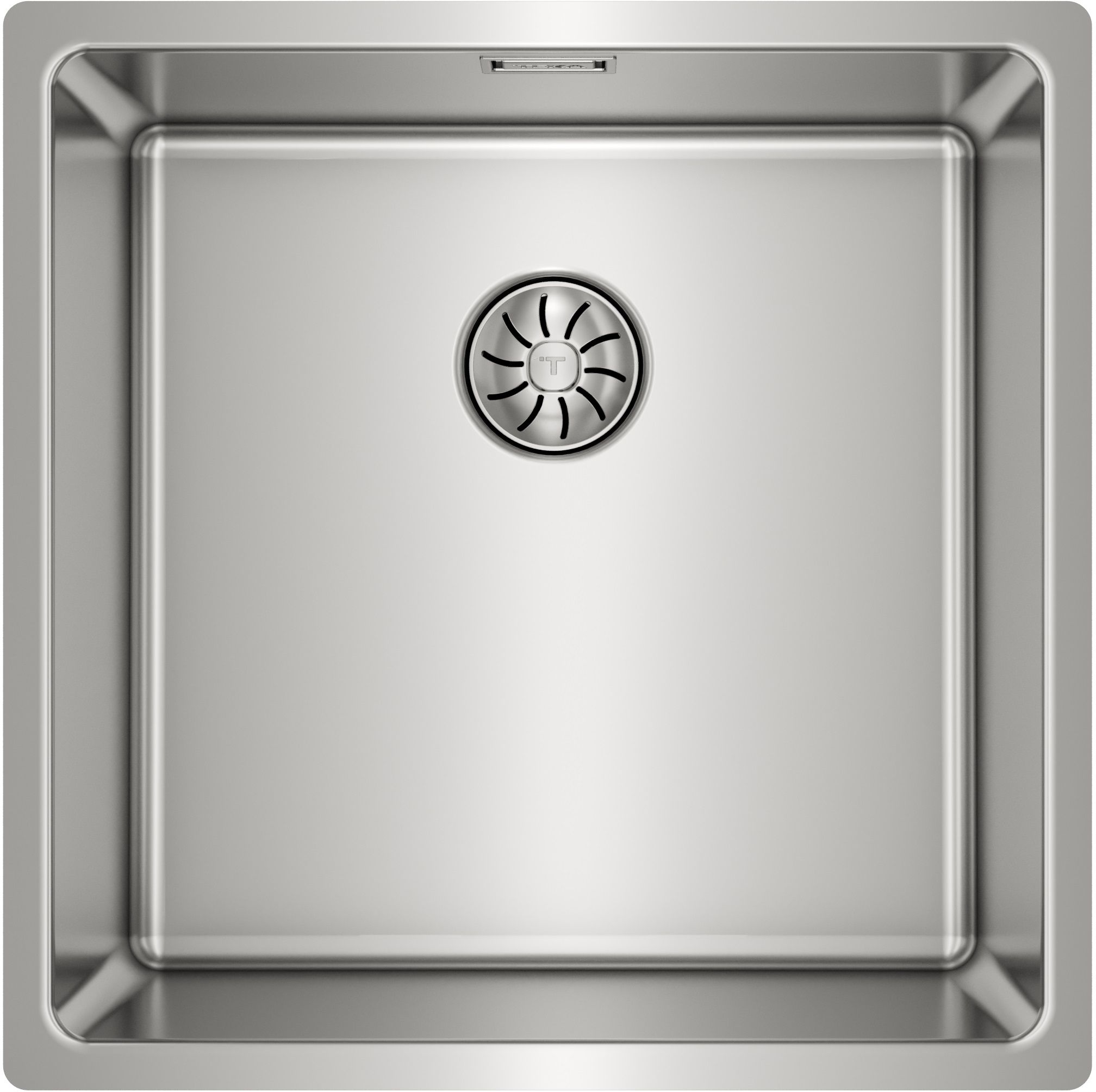 Teka Be Linea Edelstahlspüle mit Siphon 44x44 cm stahl 115000064