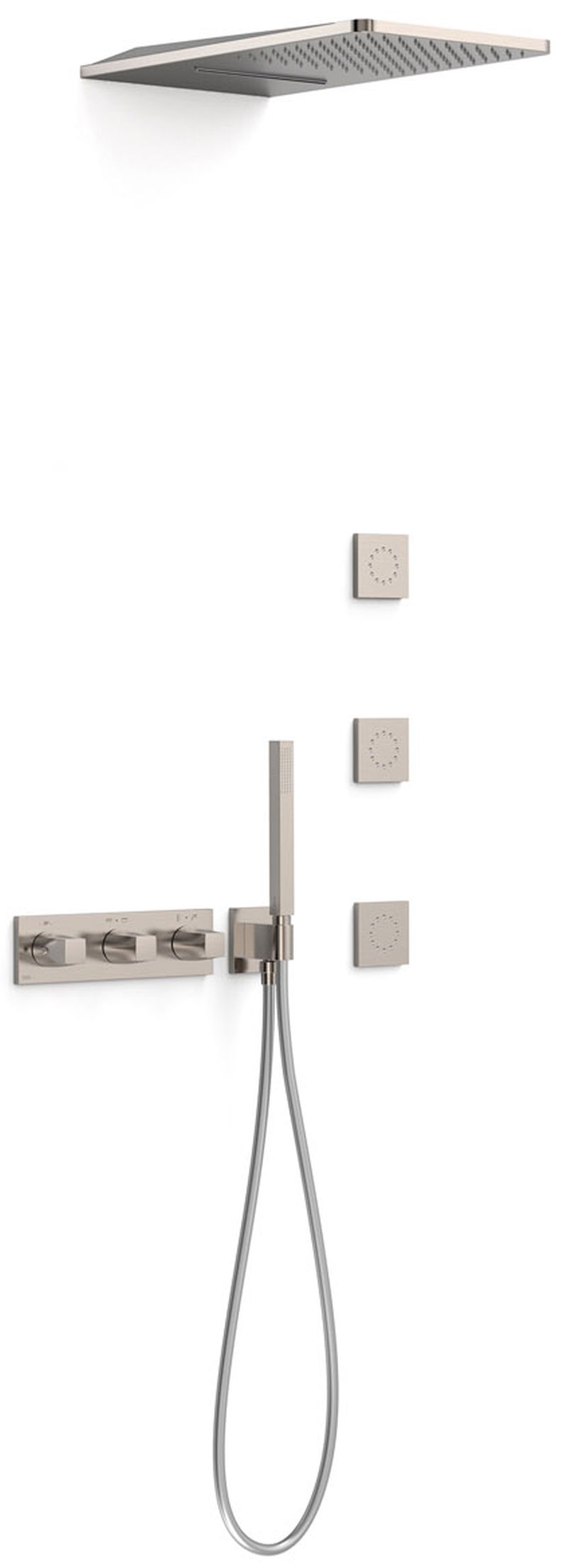Tres B-System Duschset Unterputz mit Thermostat mit Regenbrause || 30725405AC