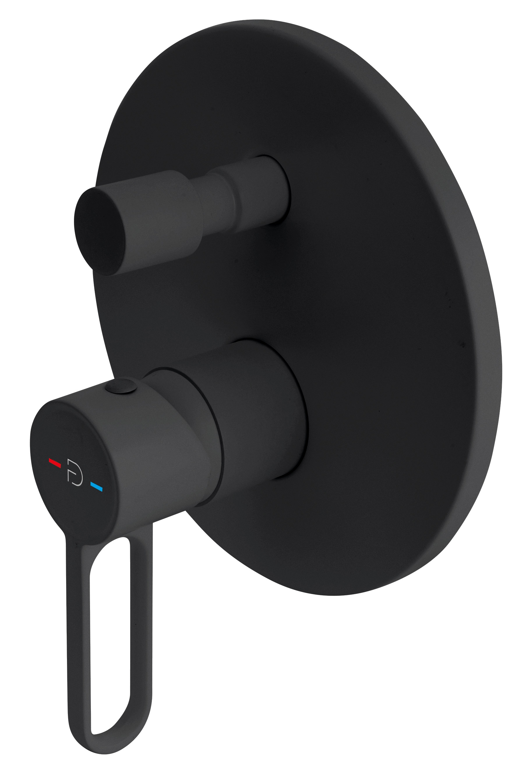 FDesign Zaffiro badewannen- und duscharmatur Unterputz schwarz FD1-ZFR-7P-22