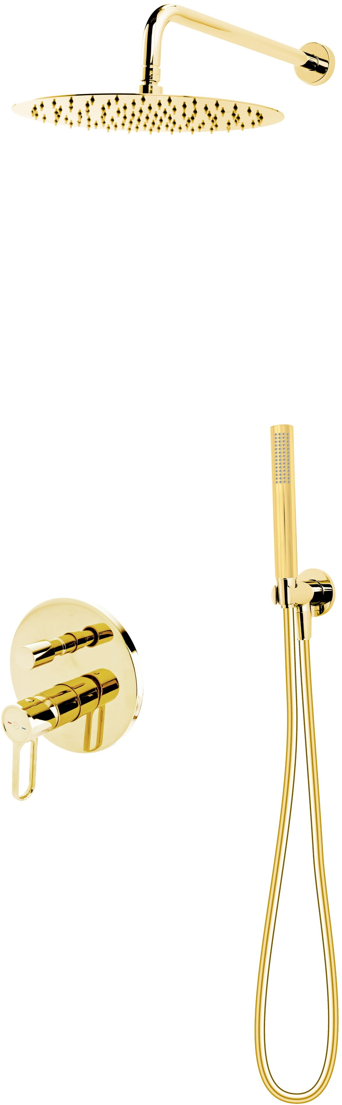FDesign Zaffiro Duschset Unterputz gold FD1-ZFR-7PSET1-55