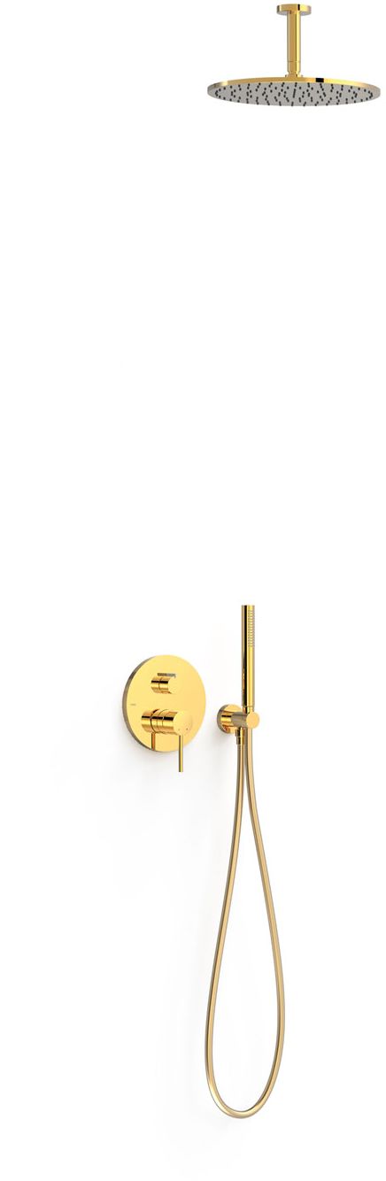 Tres Study Exclusive Duschset Unterputz mit Regenbrause gold 26228003OR