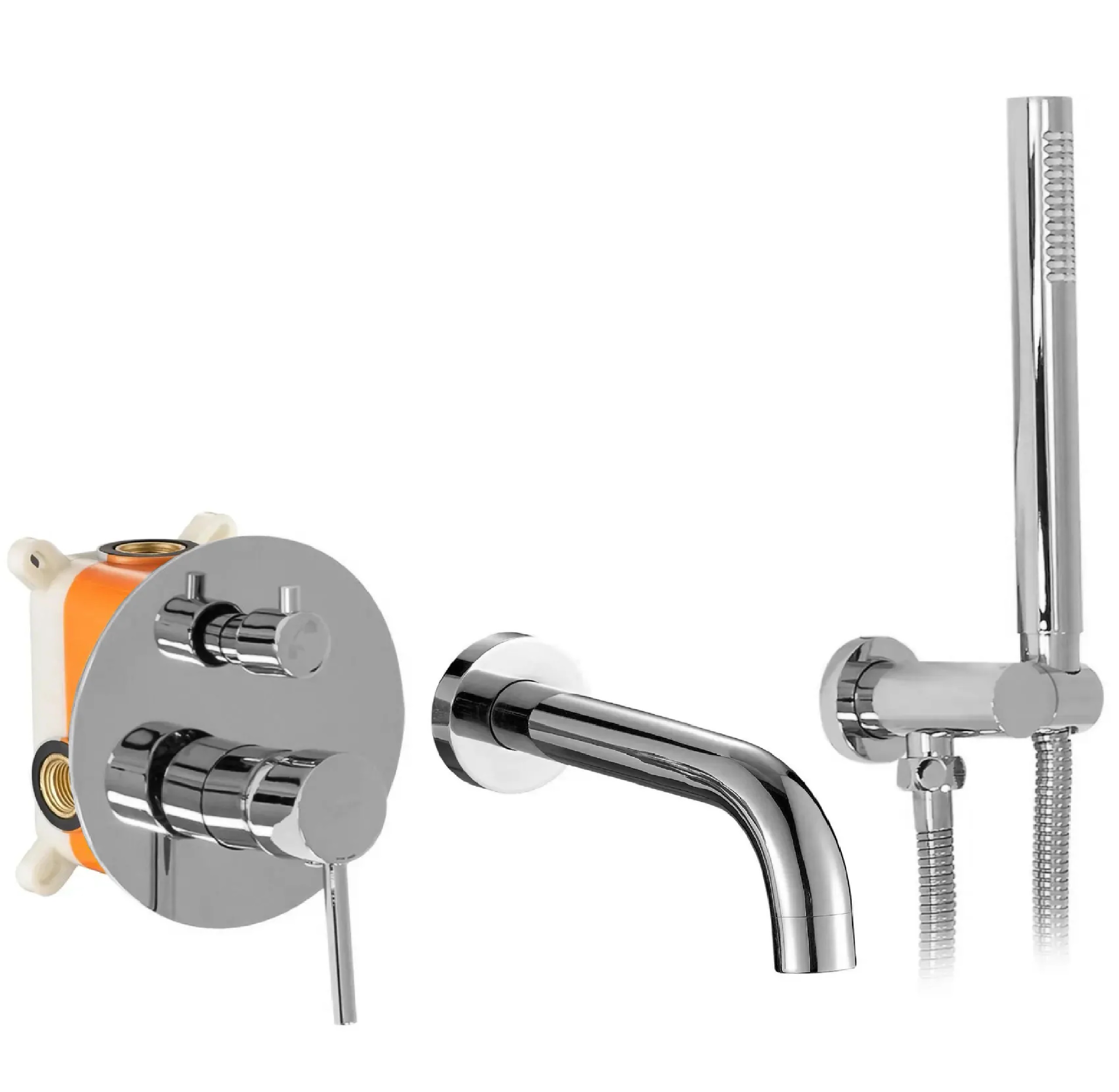 Rea Lungo Badewannen- und Duschset Unterputz chrom REA-B6990
