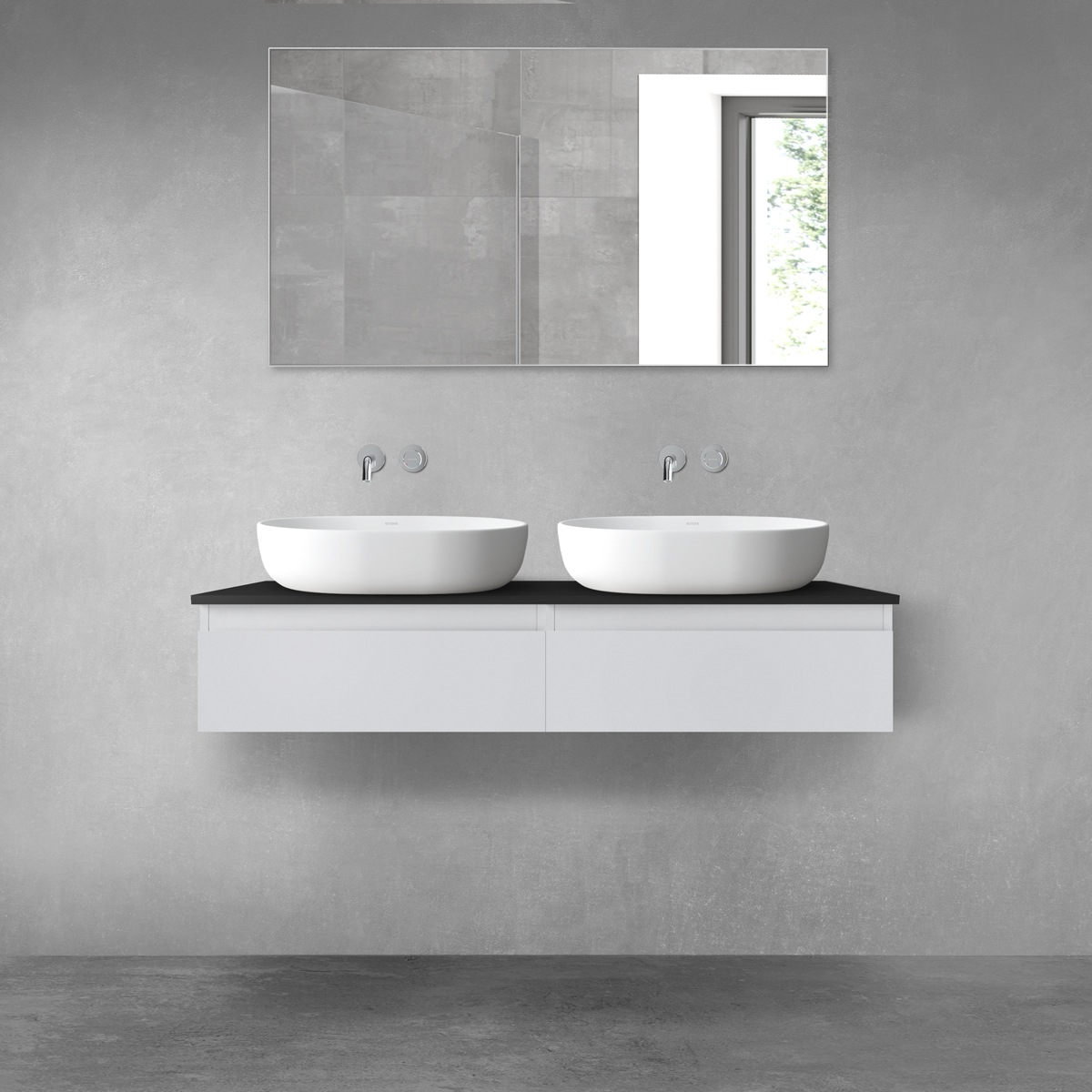 Set Kabinett Oltens Vernal 60009700, Naphtha-Arbeitsplatte Oltens Vernal 63007300