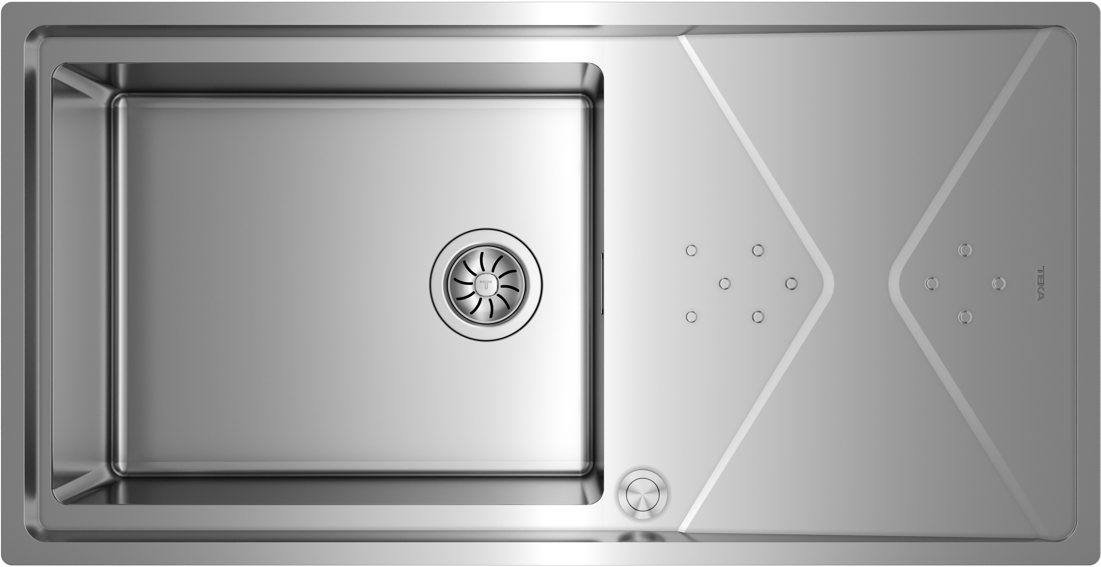 Teka Brooklyn Stahlspüle mit Siphon 98.4x50.4 cm 115100023