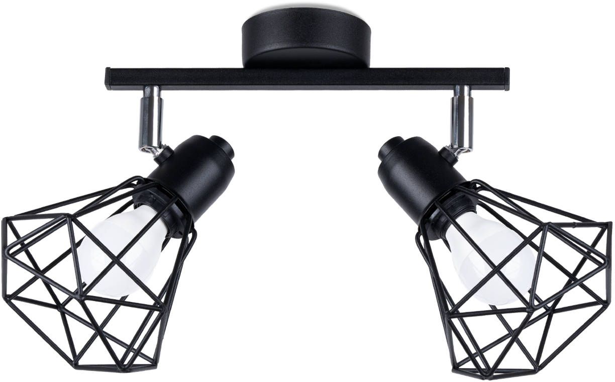 Sollux Lighting Artemis Deckenlampe 2x40 W schwarz SL.1106