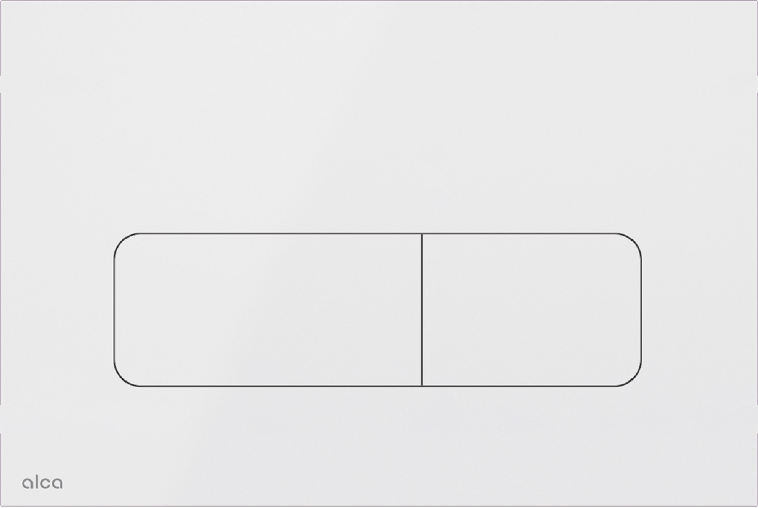 Alca Flat Betätigungsplatte für Toilette weiß MOON-WHITE