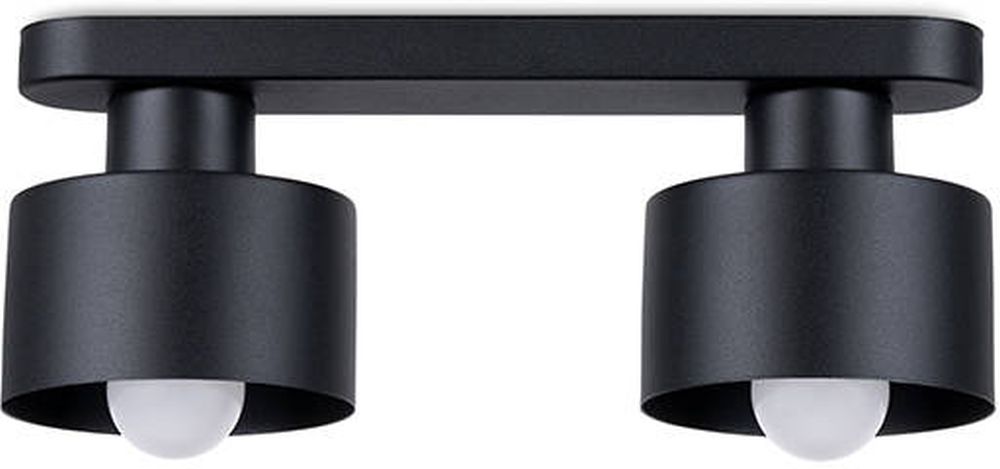 Sollux Lighting Savara Deckenlampe 2x60 W schwarz SL.1130