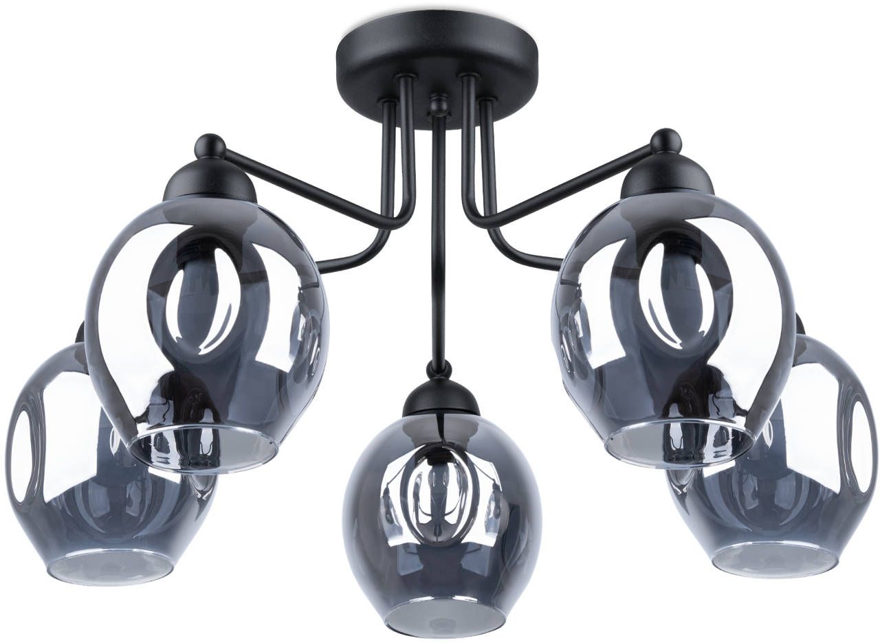 Sollux Lighting Fillan Deckenlampe 5x60 W schwarz SL.1145