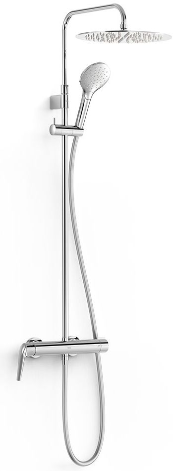 Tres Fuji Duschset Wandmontage mit Regenbrause chrom 28119701
