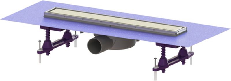 Kessel Linearis Compact Duschrinne 45 cm stahl 45600.60M