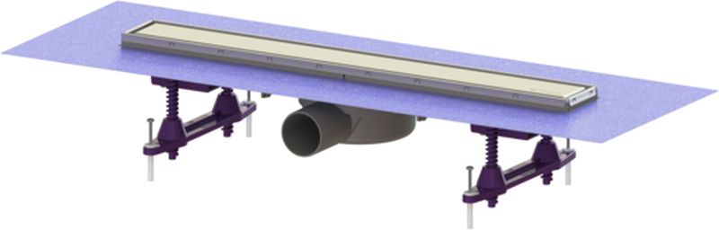 Kessel Linearis Compact Duschrinne 55 cm stahl 45600.61M