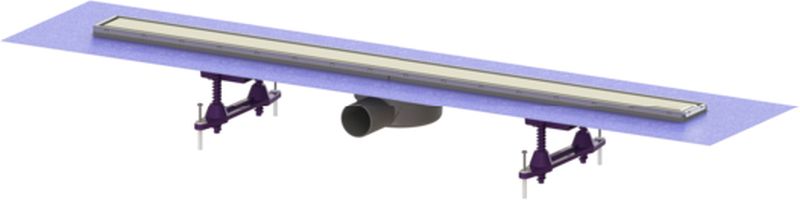 Kessel Linearis Compact Duschrinne 95 cm stahl 45600.65M