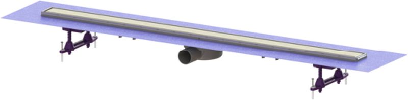 Kessel Linearis Compact Duschrinne 115 cm stahl 45600.67M