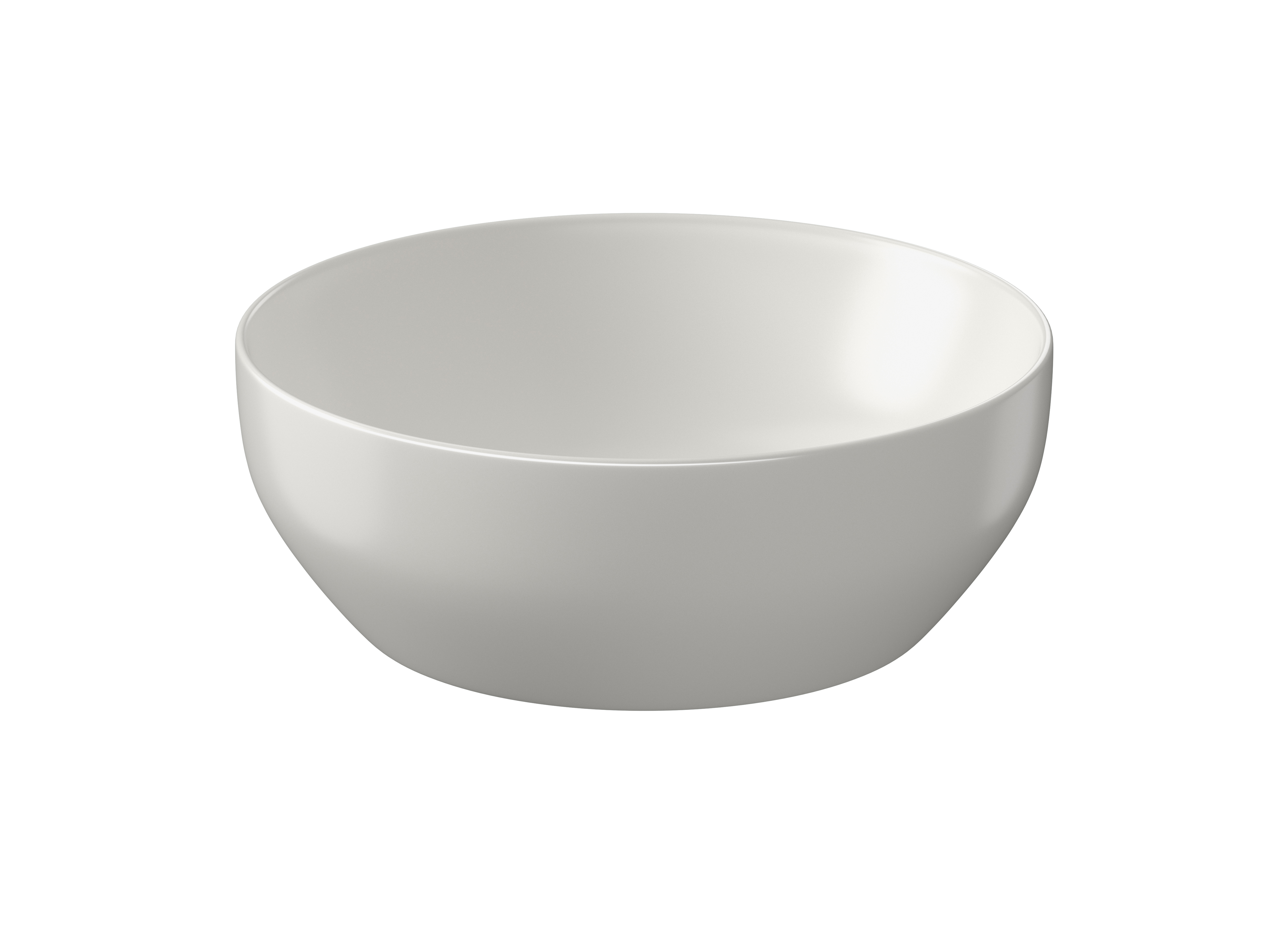 Cersanit Larga Waschbecken 40x40 cm rund Aufsatzwaschbecken grauer Stein K677-044