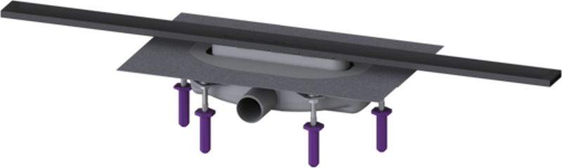 Kessel Linearis Infinity Duschrinne 80 cm schwarz 45302.08