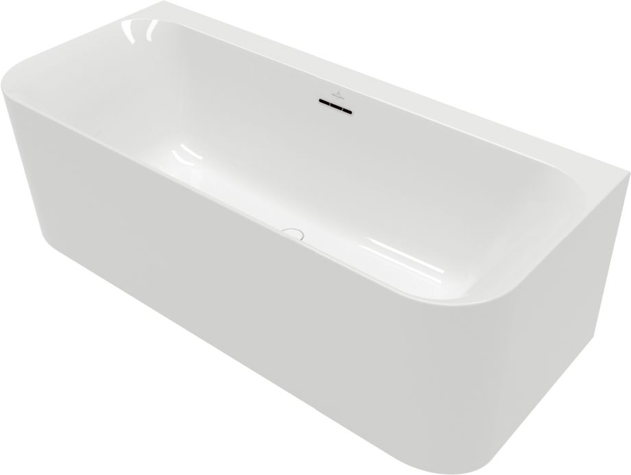 Villeroy & Boch Loop & Friends Wandmontierte Badewanne 180x80 cm rechteckig weiß UBA180LSF9CS00V-01