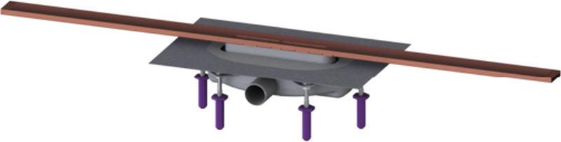 Kessel Linearis Infinity Duschrinne 100 cm kupferrot 45303.10