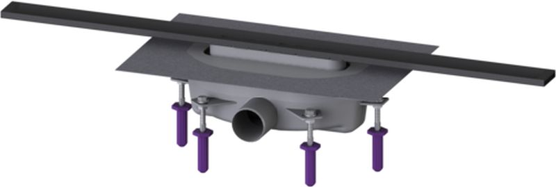 Kessel Linearis Infinity Duschrinne 80 cm schwarz 45202.08