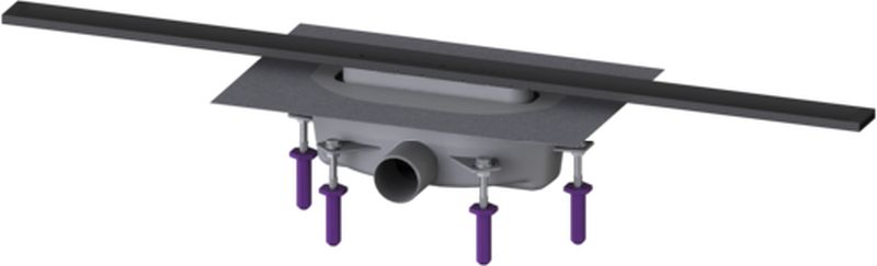 Kessel Linearis Infinity Duschrinne 90 cm schwarz 45202.09