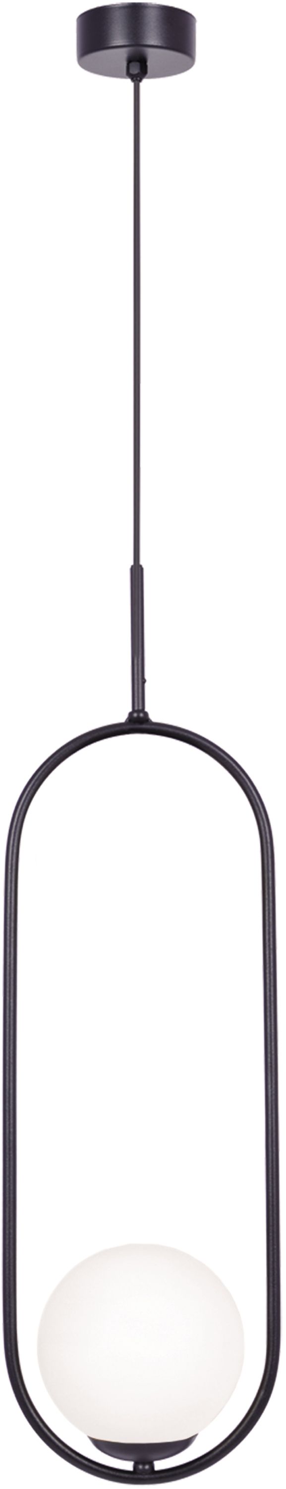 Kaja Parva Pendelleuchte 1x40 W schwarz-milchig K-5100