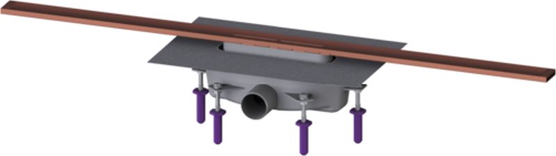 Kessel Linearis Infinity Duschrinne 100 cm kupferrot 45203.10