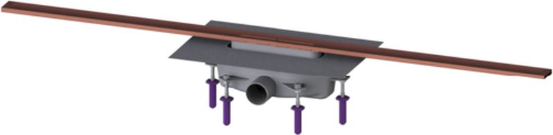 Kessel Linearis Infinity Duschrinne 120 cm kupferrot 45203.12