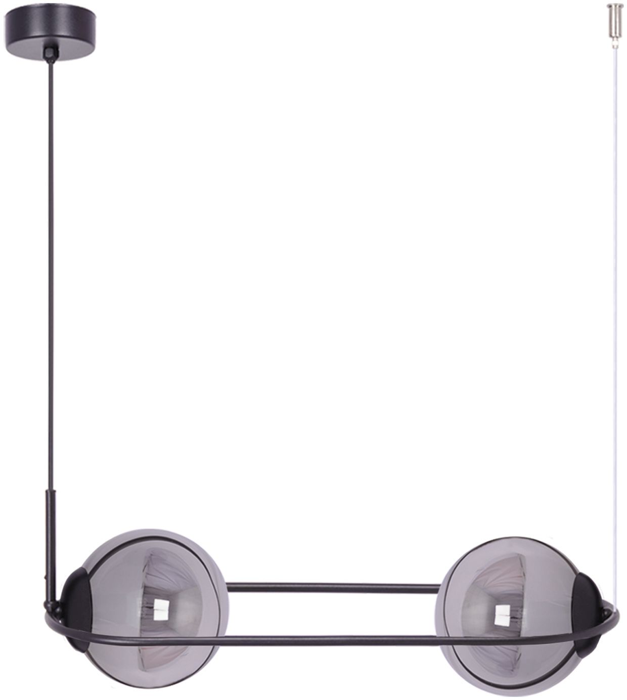 Kaja Davos Pendelleuchte 2x40 W schwarz-graphit K-5112